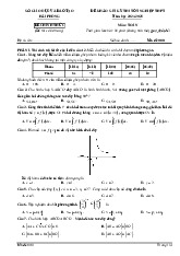 Đề khảo sát thi tốt nghiệp THPT 2025 môn Toán sở GD&ĐT Hải Phòng có đáp án