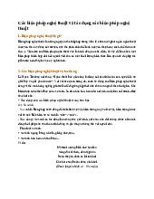 Các biện pháp nghệ thuật và tác dụng các biện pháp nghệ thuật