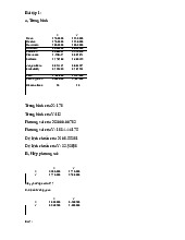 Phân tích thống kê và hồi quy môn Kinh tế lượng  | Trường Đại học Kinh tế Quốc dân