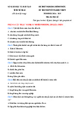 Đề thi thử tốt nghiệp THPT 2025 môn Địa lí Sở GD&ĐT Yên Bái