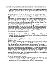 CÂU HỎI ÔN TẬP CHƯƠNG 2 MÔN LỊCH SỬ ĐẢNG CỘNG SẢN VIỆT NAM- Trường Đại học Văn Lang