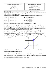 Đề cuối kỳ 2 Toán 11 năm 2024 – 2025 trường THPT Ngô Gia Tự – Phú Yên