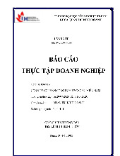 Báo cáo thực tập doanh nghiệp QTKD | Khóa luận tốt nghiệp | Trường Đại học Công Nghiệp Thành phố Hồ Chí Minh