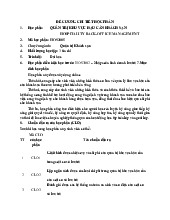 Quản trị hậu cần khách sạn - Môn quản trị học - Đại Học Kinh Tế - Đại học Đà Nẵng