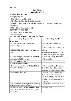 Giáo án Toán lớp 4 Tuần 2 | Kết nối tri thức