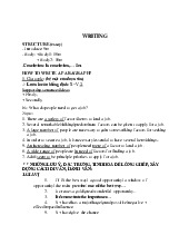 Lý thuyết môn tiếng anh | trường Đại học Huế