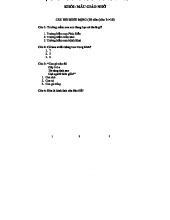 Bộ Câu Hỏi Rung Chuông Vàng Dành Cho Khối Mẫu Giáo Nhỡ