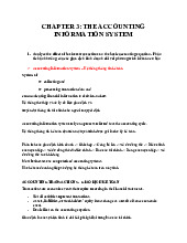 NOTE Chapter 3 - Accounting Information System Analysis