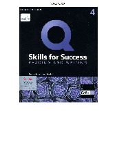 Q Skills for Success Reading and Writing 4 Unit 1 Overview