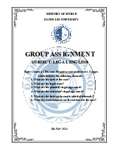 Group Assignment: Case Analysis of CISG Dispute môn Tiếng Anh pháp lí | Trường Đại học Luật Hà Nội