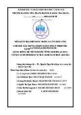 Bài tập đề án môn Quản trị chiến lược | Trường Đại Học Nha Trang