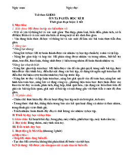 Giáo án Toán 7 - Ôn tập giữa HKII | Cánh diều