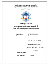 Chuỗi cung ứng toàn cầu của Procter & Gamble | Môn Quản trị chuỗi cung ứng quốc tế - Đại học Kinh Tế Quốc Dân