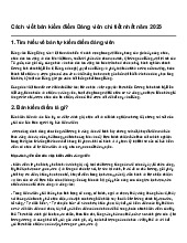 Cách viết bản kiểm điểm Đảng viên chi tiết nhất năm 2025