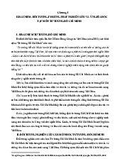 Tóm tắt giáo trình Môn Tư tưởng Hồ Chí Minh | Đại học Kinh Tế Quốc Dân