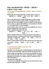 Phản ứng Ba(HCO3)2 + KHSO4 → BaSO4 + K2SO4 + CO2 + H2O