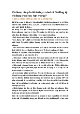 Có được chuyển đổi tổ hợp môn khi đã đăng ký và đang theo học hay không?