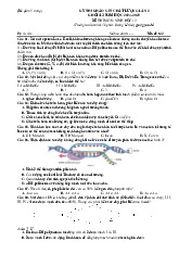 Đề KSCL thi tốt nghiệp môn Sinh 2025 THPT Đội Cấn lần 2 có đáp án