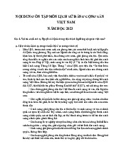 Nội dung ôn tập Môn Lịch sử Đảng | Đại học Bách Khoa Hà Nội