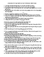 Câu hỏi ôn tập cơ sở văn hóa Việt Nam | Học viện Phụ nữ Việt Nam