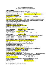 Câu hỏi sinh học phân tử | Đại học Y Dược Thành phố Hồ Chí Minh