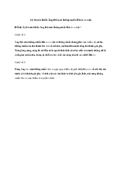 Lý do nào khiến Ăng-đrô-mác không muốn Héc-to ra trận? | Ngữ văn 10 Kết Nối Tri Thức