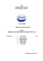 Bài tập nhóm về Thị trường trái phiếu của doanh nghiệp ở Việt Nam môn Pháp luật kinh tế | Trường Đại học Thủy Lợi