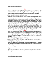 Đề Kiểm tra 1 Toán Kinh Tế 2 | Học viện Ngân hàng