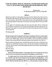 PHÂN TÍCH NHỮNG NHÂN TỐ ẢNH HƯỞNG TỚI TÌNH HÌNH NGHÈO ĐÓI CỦA CÁC HỘ NGƯ DÂN VEN ĐẦM NHA PHU, HUYỆN NINH HÒA, TỈNH KHÁNH HÒA | Học viện Hành chính Quốc gia