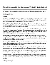 Tác giả tác phẩm bài thơ Quê hương (Tế Hanh): Ngữ văn lớp 8