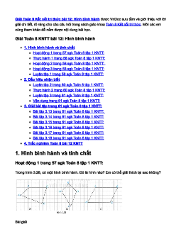 Toán 8 Kết nối tri thức bài 12