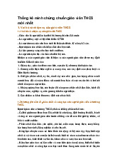 Thống kê minh chứng chuẩn giáo viên THCS mới nhất