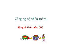 Slide Kỹ nghệ phần mềm (SE) Công nghệ phần mềm | Trường Đại học Công nghệ, Đại học Quốc gia Hà Nội