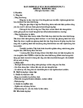Bài 5: Định Luật Bảo Toàn Khối Lượng và Phương Trình Hóa Học | Thực hành tính toán | Trường Đại học Khoa học Tự nhiên, Đại học Quốc gia Hà Nội
