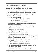Đề cương môn Lập trình hướng đối tượng - Trường Đại học lao động -  xã hội