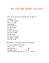 Bài tập tiếng anh thì tương lai môn tiếng anh - Trường Đại học Tài nguyên và môi trường Hà Nội