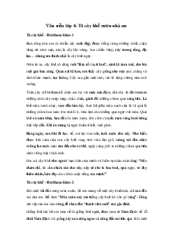 Tả cây khế | Tập làm văn lớp 4