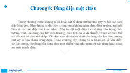 Chương 8 Dòng điện một chiều môn Vật lý đại cương | Học viện Báo chí và Tuyên truyền