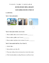 Đề thi giữa học kỳ 1 môn Tiếng Anh lớp 5 năm học 2024 - 2025 - Đề số 1 | Bộ sách Global Success