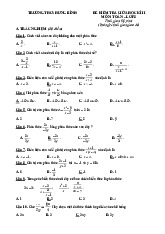 Đề giữa học kì 2 Toán 8 năm 2024 – 2025 trường THCS Hưng Bình – Nghệ An có đáp án