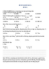 Đề ôn tập hè lớp 4 lên lớp 5 môn Toán - Đề số 2