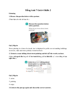 Tiếng Anh 7 Global Success Unit 4 Skills 2