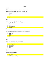 Câu hỏi trắc nghiệm ôn tập môn Tin 3.| Trường đại học kinh doanh và công nghệ Hà Nội