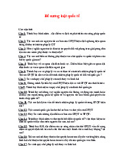 Đề cương luật quốc tế 2 | Đại học Nội Vụ Hà Nội
