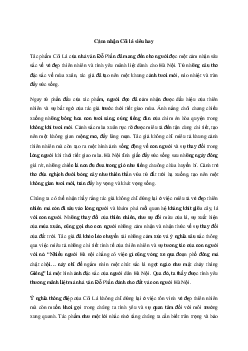 Cảm nhận tác phẩm Cõi lá | Văn mẫu 11 Chân trời sáng tạo