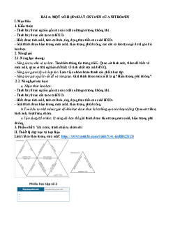Bài 5: Một số hợp chất với oxygen của nitrogen | Giáo án Hóa 11 Chân trời sáng tạo
