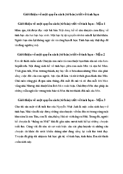 Tập làm văn lớp 2: Giới thiệu về một quyển sách (tờ báo) viết về tình bạn | Cách Diều