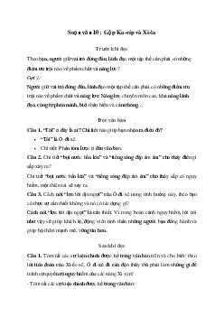 Soạn bài Gặp Ka-ríp và Xi-la -  Ngữ Văn 10 Chân trời sáng tạo