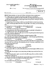 Đề tập huấn tốt nghiệp THPT 2025 môn Sinh học Sở GD&ĐT Bắc Ninh