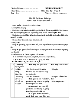 Giáo án Đạo đức 2 sách Cánh diều (Cả năm) | Bài 4